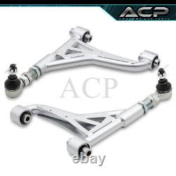 Rear Upper Pillowball Camber Kit Silver For 98-05 GS300 GS400 GS430 01-05 IS300