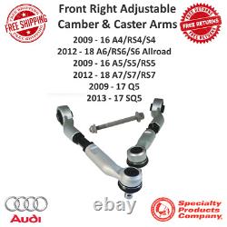SPC Front Adjustable Camber & Caster Right Control Arm Fits Audi A4 A6 Q5 #81362