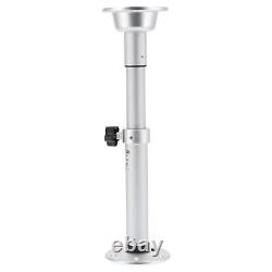 SPG 19.3-28.3in Table Pedestal Kit Adjustable Silver Pillar With Mount Base