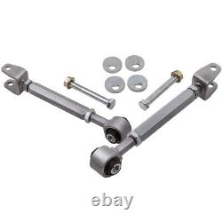 Silver Adjustable Rear Toe Arm Camber Kit For Nissan Infiniti 370Z M35 G35