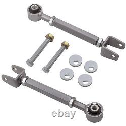 Silver Adjustable Rear Toe Arm Camber Kit For Nissan Infiniti 370Z M35 G35