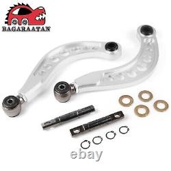 Silver Adjustable Rear Upper Camber Control Arms for Honda Civic 1.8L 2.0L 06-15
