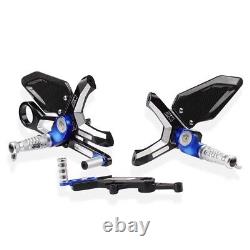 Silver For BMW S1000RR M1000RR 2019-2023 Adjustable Folding Foot Pegs Pedal Kit