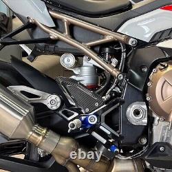 Silver For BMW S1000RR M1000RR 2019-2023 Adjustable Folding Foot Pegs Pedal Kit