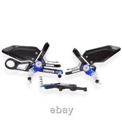 Silver For BMW S1000RR M1000RR 2019-2023 Adjustable Folding Foot Pegs Pedal Kit