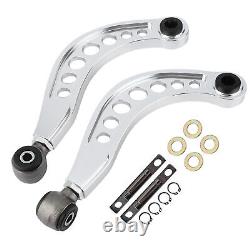 (Silver) Upper Control Arm KIT Adjustable Rear Upper Camber Control Arms