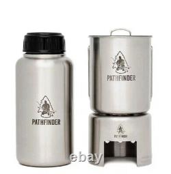 Stainless Steel Bottle Camping Cooking Kit Set Free US Delivery