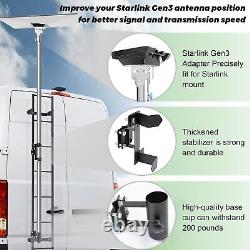 Starlink Gen 3 Pole Mount Kit Adjustable Design for Easy Installation