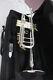 Student Bb Trumpet Silver Gold Plated One Piece Of Brass Bell With 5c Mouthpiece
