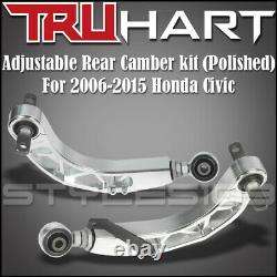 TruHart For 2006-2015 CIVIC REAR ADJUSTABLE CAMBER ARM KIT FA FG POLISHED