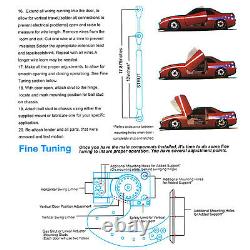 Universal For Lambo Door Hinge Kit Bolt On Adjustable 90 Degree Vertical Doors