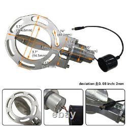 Universal Stainless Exhaust Cutout Single Kit With4 Y-Pipe Manual Switch Control