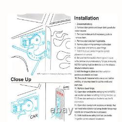 Universal Vertical Scissor Hinge Kit Lambo Door Conversion 90 Degree Adjustable