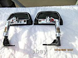 Used Harley Davidson OEM SOFTAILChrome ADJUSTABLE PASS Footboard Kit +footboards