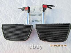 Used Harley Davidson OEM SOFTAILChrome ADJUSTABLE PASS Footboard Kit +footboards