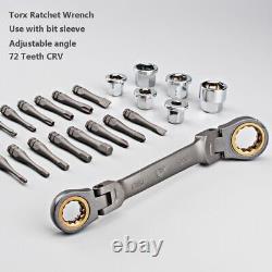 Wrench Screwdriver Set Torx Hexagon Teeth Socket Household Adjustable Repair Kit